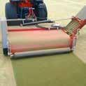 It is difficult to remove the heavy synthetic turf carpets at the end of