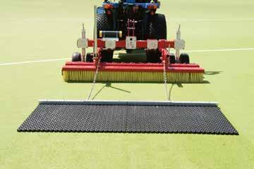 de-compaction brushes+springtines Compaction will inevitably occur on filled synthetic surfaces, this will make the surface harder to play