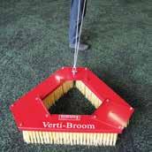 decompaction brushes As the infill material is mobile, invariably it will move around through the footfall and playing