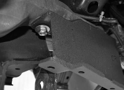 34. Locate the new passenger side differential relocation bracket.