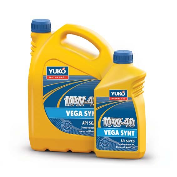 MOTOR OILS FOR PASSENGER TRANSPORT VEGA SYNT 10W-40 Semi-synthetic high-quality hydrocracking (НС) motor oil SAE 10W-40; API SG/CD; ACEA A2/B2 COMPLIANCE MB 229.1; VW 501.