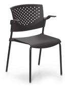 penta Stacking chair To Order: Select model and add any additional as required. An example: PN-4-50-SX: Penta, 50 Arms and Sandex Finish. Steel frame and molded polypropylene shell.