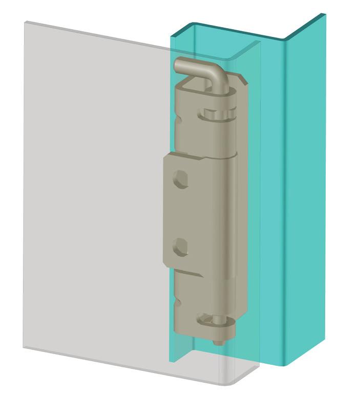 STAINLESS STEEL PRODUCTS 1995 CONCEALED HINGE LH/RH Removable pin allow to remove the door Suitable for