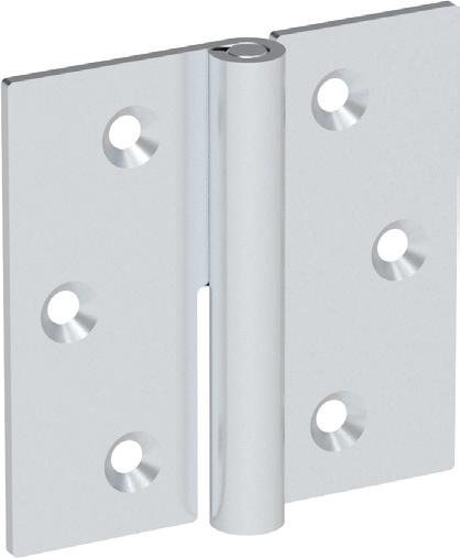FLAT HINGES LIFT-OFF HINGE 4299 RH LH Designed for plain /flush-mounted doors Suitable for left- and right-hand