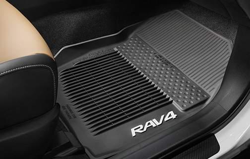The Raised tread pattern enhances the stylish looks of your RAV4 while a skid-resistant surface provides assistance when loading and unloading cargo. Tub Style All Season Floor Mats $166.