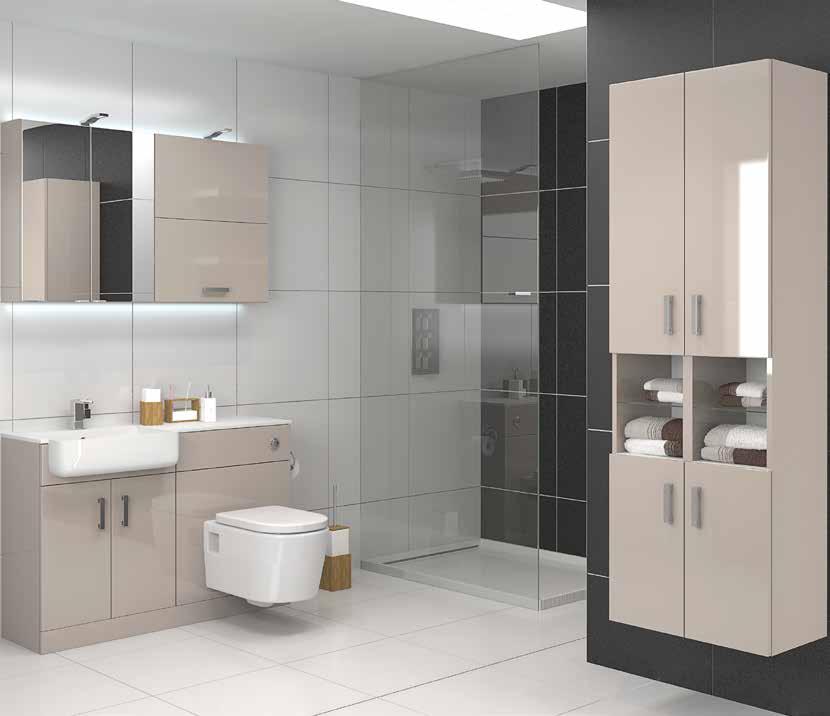 subtle yet luxurious tone for a modern bathroom.