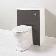 Requires slotted waste (not included) 600W x 50H x 365D DIPB1034 202 Paris Back to Wall Pan Includes soft close seat 360W x 400H x 522D SYPTP0014 235
