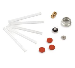 ( 27096); Septum holder and support ( 27507); Liner cap ( 27508); Injector adaptor cup ( 27499) kit 27492 kit 27493 kit 27494 kit 27495 Accessories for SPME Arrows 27496 27503 27508 Description