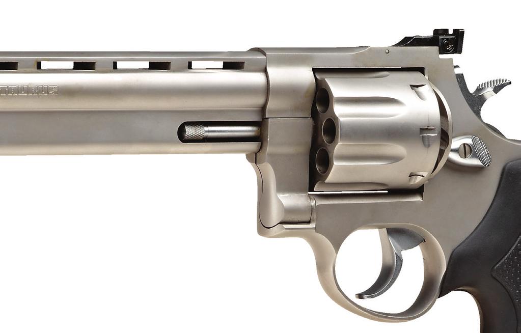 16 SPECS PISTOLS REVOLVERS FS SERIES models 608/44 Taurus large frame revolvers deliver the goods in a big way when the chips are