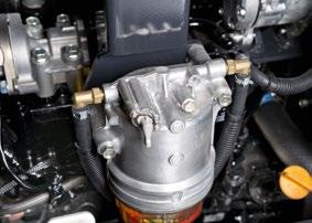 There is one easy to open engine bonnet and the right-hand side
