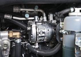 alternator, engine oil dipstick, water separator, coolant level,