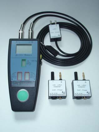 0 as combined test unit for: Phase comparison Interface testing at the switchgear Voltage detection for LRM systems Integrated self-test Indication via LED and acoustic alarm