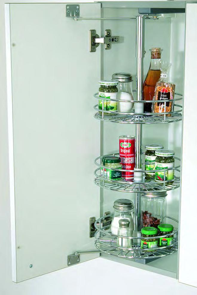 BRS Wall Cabinet Pull-Out Brings wall cabinet contents closer to you. The ideal spice carousel. 50 lbs.