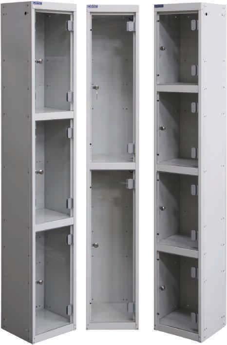 Ideal for use where there is a need to view the items stored, such as to deter pilfering in a retail environment.
