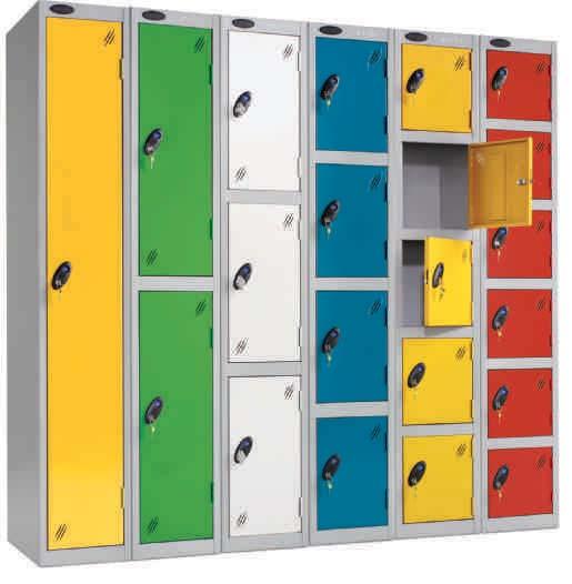 specify at time of order Coin Return please call for details STANDARD LOCKERS 1780mm high Grey Carcass W x D (mm) 1 Door