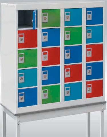 Personal Effects Lockers 20 to 40 Compartments Secure and attractive storage for personal items.