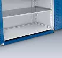 System bott cubio Sliding and Fixed Shelves Convenient stowage of large and heavy items Careful and ergonomic handling of loads