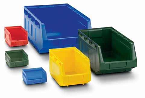 for system cupboards bott cubio Plastic bins Sturdy design with reinforced sides and shallow base Resistant to many acids, alkalis, greases and oils Withstand temperatures from -35ºC to +80ºC Impact