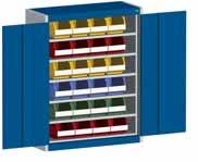 Storage Width 800 bott cubio Storage - Kitted With Shelves 5 4 Hinged doors
