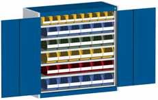Storage Width 050 bott cubio Storage - Kitted With Shelves 5 9 30 Hinged doors