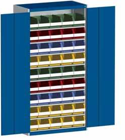 36 Hinged doors Shelves Base shelf insert Plastic bins W 03 x D 65 x H 83