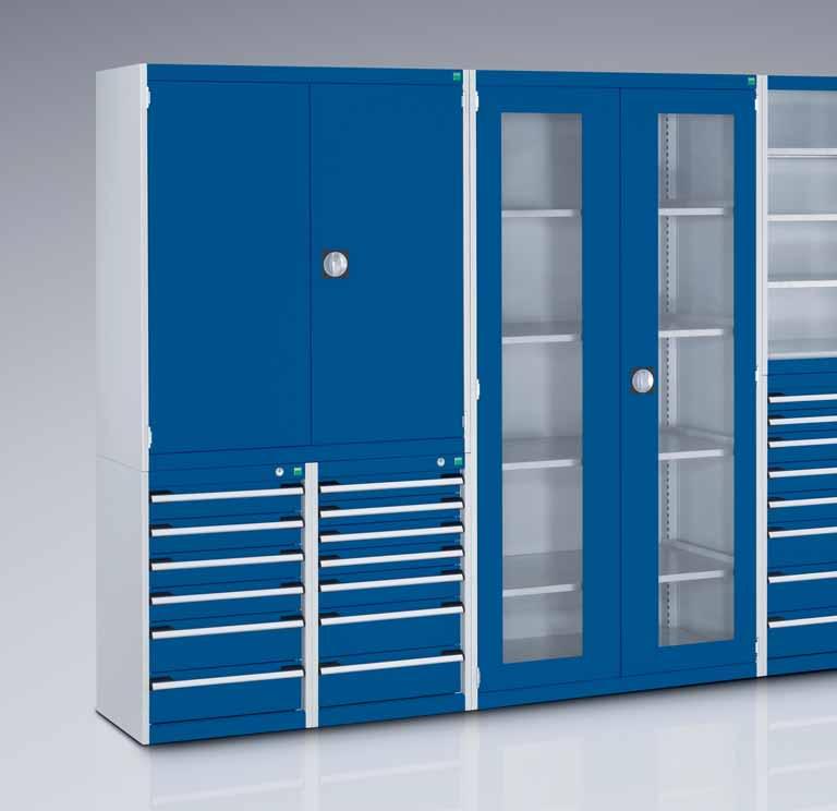 System bott cubio Dividers Combined Cupboard System Making perfect use of the space that's available this is the guiding principle of the combined cupboard system from cubio.