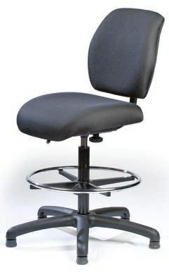 Dissipative (ESD)-protective work chair. VCHRDLXESD Seat: 18.