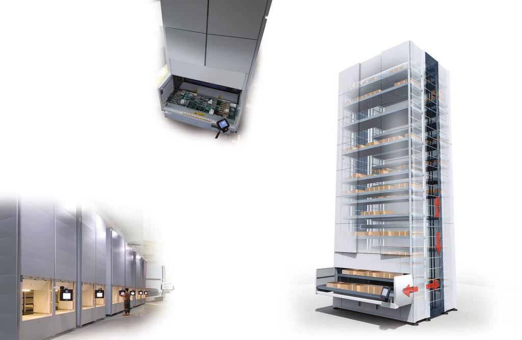 Modular Construction: The Vertical Lift Module can be built up to high, with your choice of drawers, drawer height and depth, drawer configuration, and picking bay positioning.