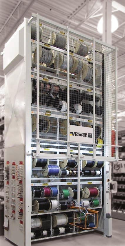 VERTICAL STORAGE SOLUTIONS: Carousels WIRE The ergonomic design puts reels at a comfortable working position,