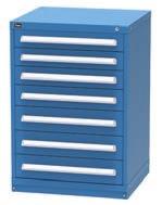 ) Shipping Weight 84 86 86 1 1610 RP2102AL 7 Drawers 114 Compartments 2-1/4 in. (57 mm) 3 in.
