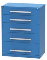 (1118 mm) High 5 Drawers 1 Compartments 3 in. (76 mm) 7 in. (178 mm) 11-3/4 in. (292 mm) 531 lbs.