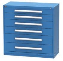 (1118 mm) High 6 Drawers 114 Compartments 3-7/8 in. (98 mm) 4-5/8 in. (117 mm) 7 in. (178 mm) 4 lbs. (195 kg.