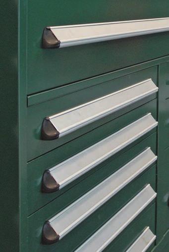 CABINETS: Workcenters/Toolboxes PRECONFIGURED INDUSTRIAL WORKCENTERS Dimensions: Cabinet widths: 45 and 60 wide Single drawer usable space; 45 Model: -1/4 x -1/8 60 model: 55-3/8 x -1/8 Drawer bank