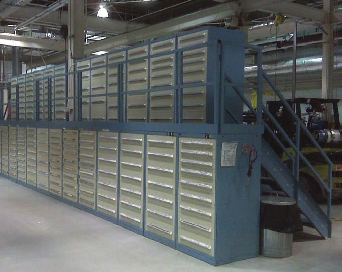 CABINETS: Mezzanine FULLY LOADED MODULARITY Completely modular, Vidmar mezzanine systems can be reconfigured as often as