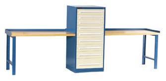 central, common storage cabinet As with all workstations, there s no need to bend or stoop