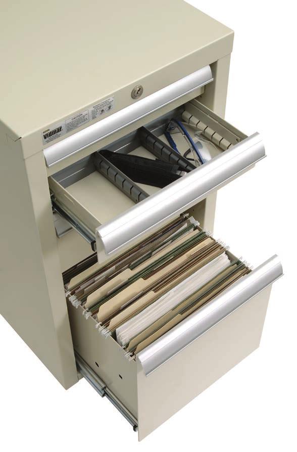 WORKSTATIONS & BENCHING: Technical Bench Cabinets TECHNICAL BENCH DRAWERS Each Vidmar technical bench cabinet drawer carries a load capacity of 0 lbs.