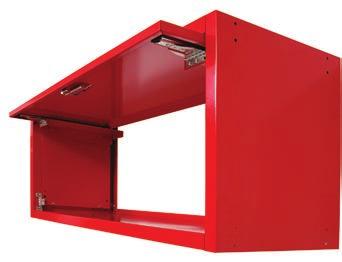 WORKSTATIONS & BENCHING: Nexus OVERHEAD CABINETS Overhead cabinets can attach to a system frame for protected, secure above-worksurface storage of large, bulky items Available without doors, or with
