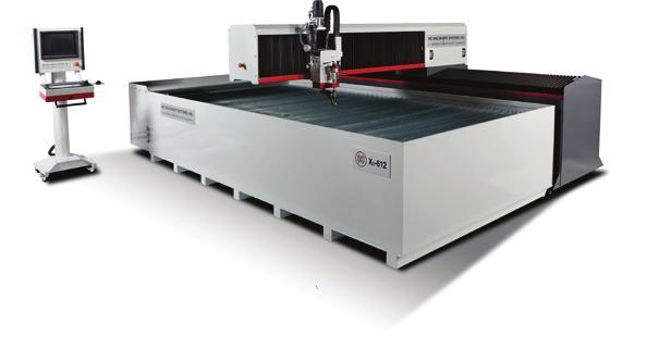 Control Garnet Removal System Optional with or without Submerged Cutting Metamation Software included with True-Shape Nesting and CAD/CAM Rigid cantilever design Z Axis touch probe to set Z Height