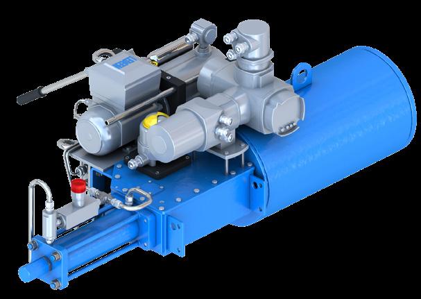 The Cameron portfolio of LEDEEN* actuators includes a new compact, modular, onboard hydraulic power unit (HPU).