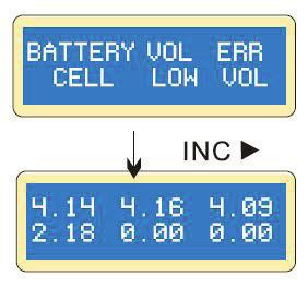 the battery will be discharged if the original state exceeds the storage voltage level. Discharging a Lithium Battery This display shows the real-time discharging status.