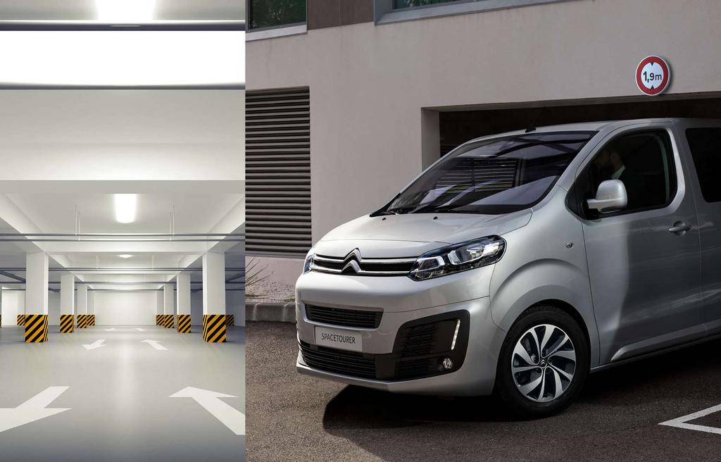 1.90 ACCESS ALL AREAS In Citroën SpaceTourer you can access city car parks, underground parking, shopping centres and airport