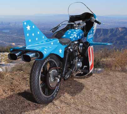 1374. Evel Knievel screen used Harley-Davidson XLCH 1000 Eagle Stratocycle from Viva Knievel! (Warner Bros.
