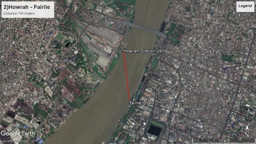 05 3 ROUTE 2: Howrah - Fairlie Daily Average Distance (KM) Number of Passenger Routes Passenger Service boats plied Howrah - Fairlie 6,376 0.
