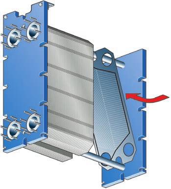 Slovenščina Vzdrževanje Zapiranje Sledite navodilom v nadaljevanju, da zagotovite pravilno zapiranje delno varjenega ploščnega izmenjevalnika toplote.