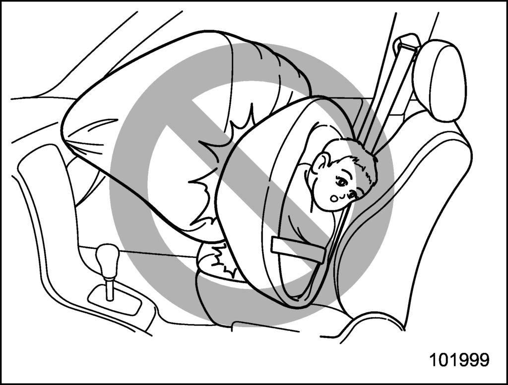 Seat, seatbelt and SRS airbags/*srs airbag (Supplemental Restraint System airbag) 1-45 Put children in the rear seat properly restrained at all times.