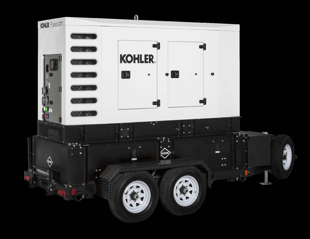 1 2 3 6 4 5 125REZGT Kohler offers mobile generators for any application you can imagine, from industrial power to public events.