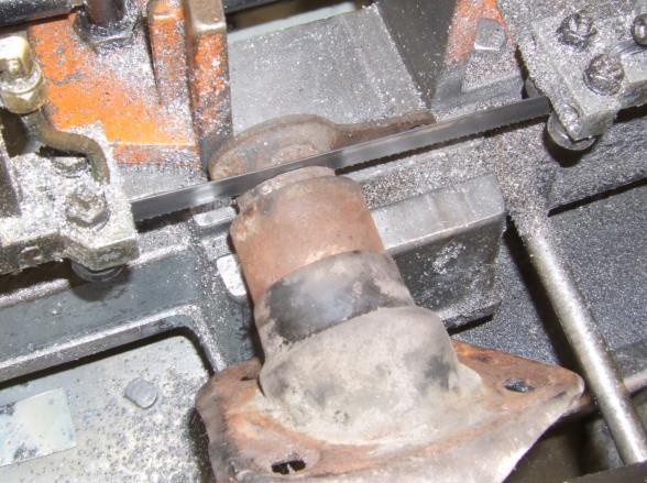 Make sure the steering box is disconnected and remove the steering column from the vehicle. 6. Once the column is out of the car, do the following.