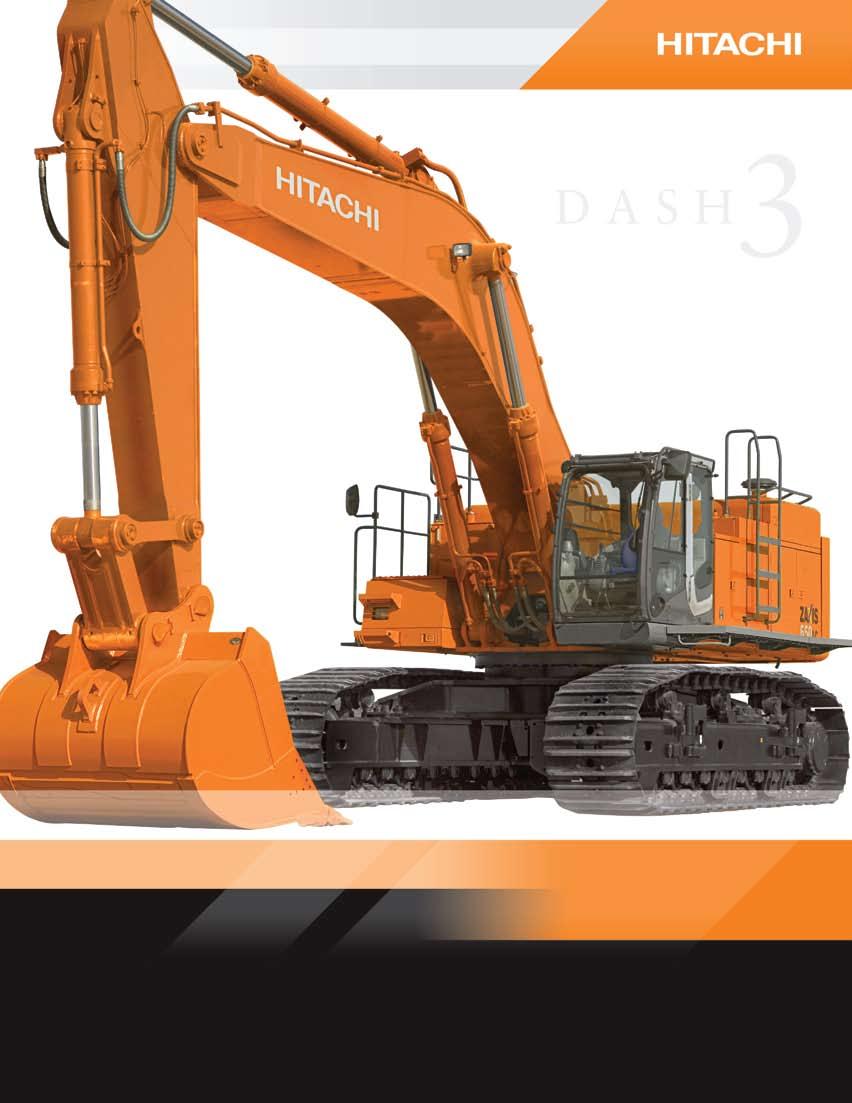 ZAXIS 650LC-3 n Engine Rated Power: 463 SAE net hp (345 kw) @ 1,800 rpm n Operating