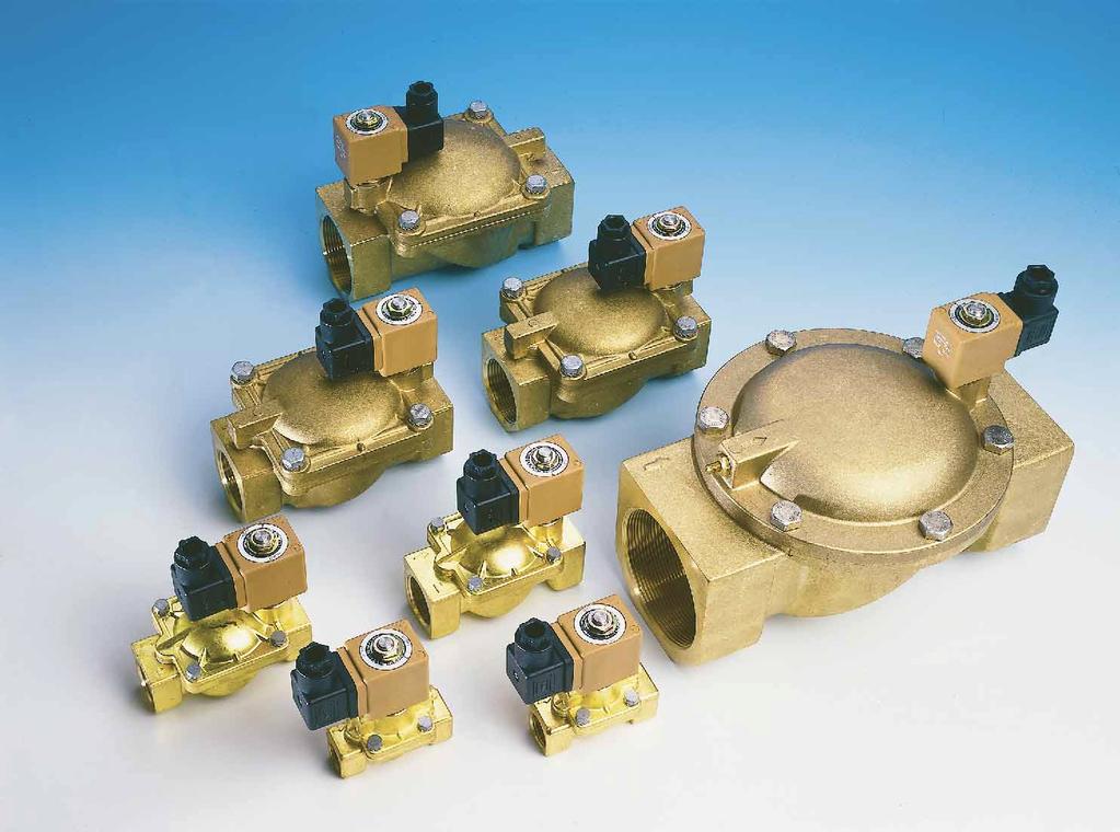 -way pilot operated solenoid valves for water,