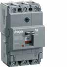 MCCBs x250 MCCBs x250 25kA Moulded Case Circuit Breakers x250 25kA HDA25Z Characteristics --Thermal magnetic trip unit, two versions: Z version: fixed thermal and fixed magnetic.